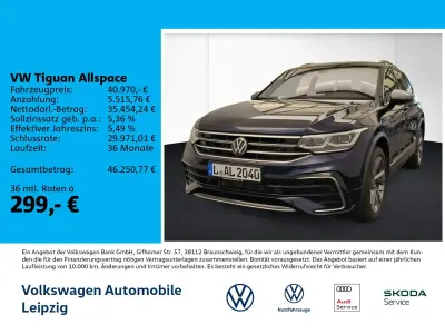 Gebraucht VW Tiguan Allspace R-line 193 PS (141 kW) 2024 Blau SUV
