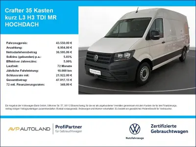 Gebraucht VW Crafter 140 PS (102 kW) 2026 Candyweiß Van