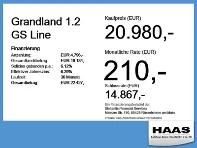 Gebraucht Opel Grandland X GS Line 131 PS (96 kW) 2023 Diamant schwarz/karbon schwarz (metallic) SUV