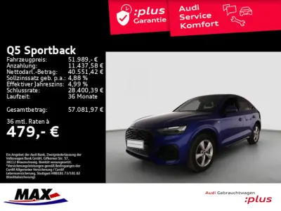 Usata Audi Q5 Sportback S-Line 286 CV (210 kW) 2025 Blu SUV