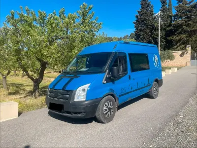 Gebraucht Ford Transit 110 PS (80 kW) 2008 Blau Van / Kleinbus