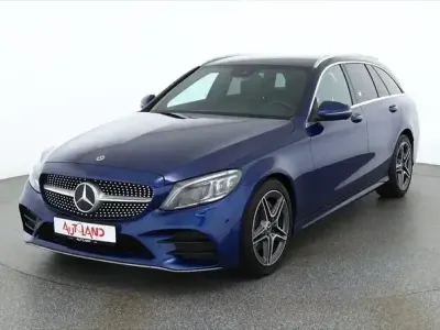 Gebraucht Mercedes C200 AMG line 197 PS (144 kW) 2019 Blau Kombi