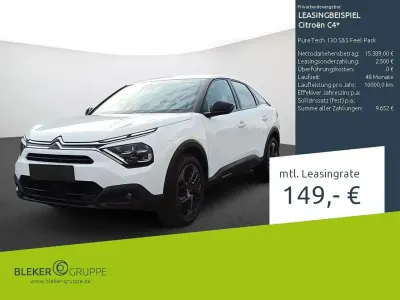 Gebraucht Citroën C4 Feel 131 PS (96 kW) 2023 Weiß Limousine