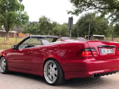 Używany Mercedes CLK430 Avantgarde 279 KM (205 kW) 1999 Czerwony Kabriolet