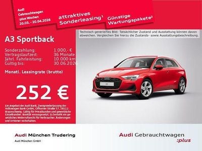 Gebraucht Audi A3 Sport 150 PS (110 kW) 2026 Rot Limousine