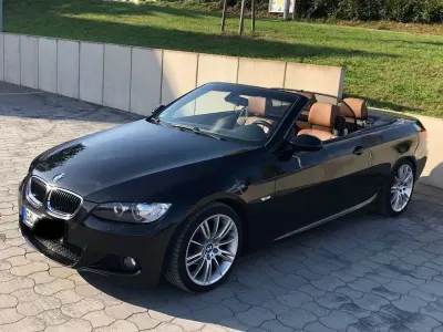 Gebraucht BMW 320 Cabriolet Sport Line 170 PS (125 kW) 2009 Schwarz Cabrio