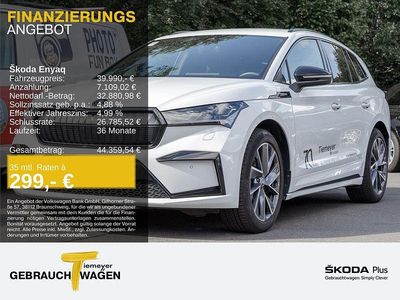 Weiß Gebraucht 2023 Skoda Enyaq iV SportLine SUV | 39.990 € (Fairer Preis)