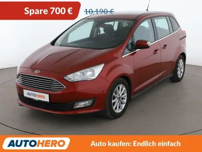 Gebraucht Ford Grand C-Max Titanium 125 PS (91 kW) 2016 Rot Van / Kleinbus