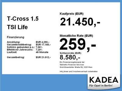 gebraucht VW T-Cross - 1.5 TSI Life ACC LED Navi PDC 2xKlima
