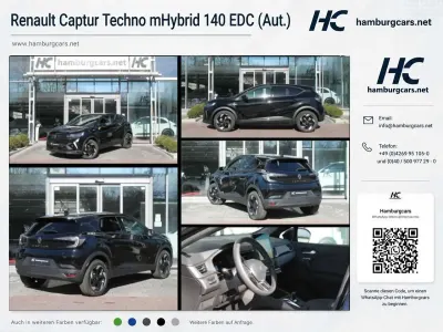 Używany Renault Captur Techno 140 KM (102 kW) 2026 Czarny SUV