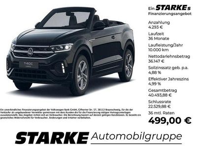 Nuova VW T-Roc Cabriolet R-line 150 CV (110 kW) 2025 Nero Cabrio