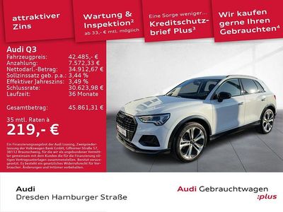 Gebraucht Audi Q3 Advanced Plus 150 PS (110 kW) 2025 Gletscherweiß metallic SUV
