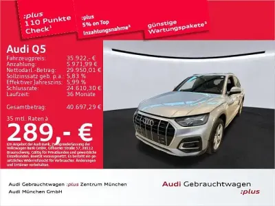 Gebraucht Audi Q5 S-Line 204 PS (150 kW) 2022 Silber SUV
