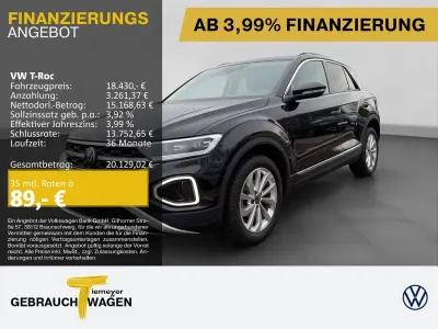 Second-hand VW T-Roc Style 110 CP (80 kW) 2023 Negru SUV