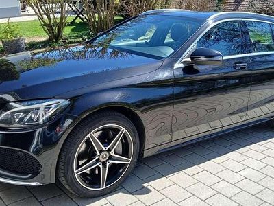 Usata Mercedes C250 AMG line 204 CV (150 kW) 2017 Nero Station wagon