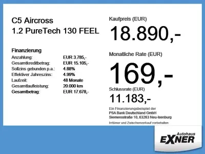Brugt Citroën C5 Aircross Feel 131 HK (96 kW) 2024 Sort SUV
