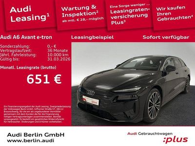 Mythosschwarz metallic Gebraucht 2025 Audi A6 e-tron Performance Kombi | 67.600 € (Superpreis)