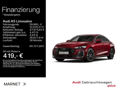 Brugt Audi A5 S-Line 299 HK (219 kW) 2025 Rød Sedan
