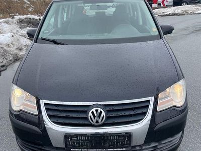 Gebraucht VW Touran Conceptline 140 PS (102 kW) 2008 Schwarz Van / Kleinbus