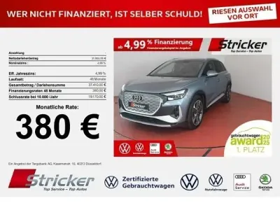 Gebraucht Audi Q4 e-tron Comfort 219 kW (299 PS) 2022 Geysirblau metallic (metallic) SUV