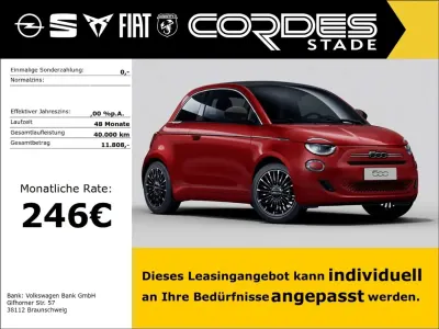 Neu Fiat 500C La Prima 65 PS (47 kW) 2026 Rot Cabrio