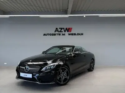 Brugt Mercedes C300 AMG line 245 HK (180 kW) 2017 Sort Cabriolet