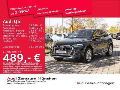 Brillantschwarz Gebraucht 2021 Audi Q5 Comfort SUV | 31.988 € (Superpreis)