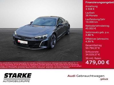 Grau (daytonagrau perleffekt) Gebraucht 2021 Audi e-tron GT quattro Ambiente Limousine | 48.950 €