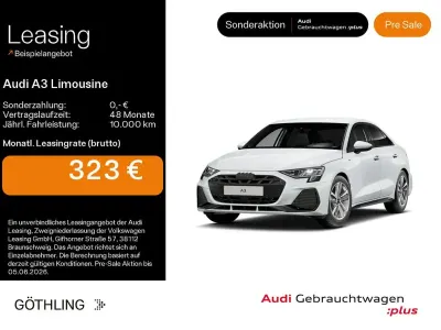 Gebraucht Audi A3 S-Line 150 PS (110 kW) 2025 Gletscherweiß metallic Limousine