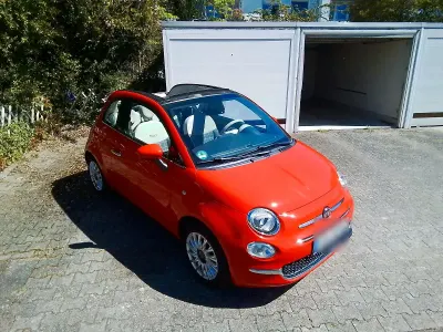 Second-hand Fiat 500 69 CP (50 kW) 2018 Roșu Cabrio