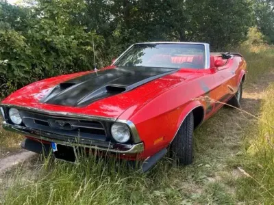 Brugt Ford Mustang 210 HK (154 kW) 1972 Rød Cabriolet