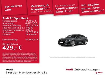 Daytonagrau perleffekt Gebraucht 2024 Audi A5 Sportback S-Line Kleinwagen | 44.490 € (Fairer Preis)