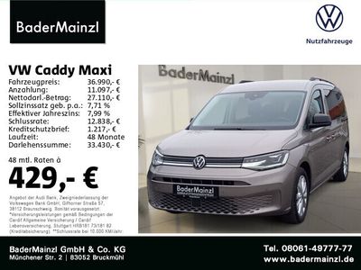 gebraucht VW Caddy Maxi Life 7-Sitzer 2,0 l 90 kW TDI EU6 SCR Frontantrieb 7-Gang-DSG Radst. 2970 mm