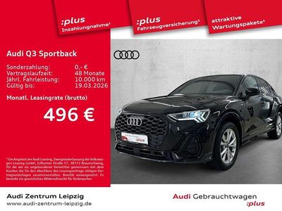 Gebraucht Audi Q3 Sportback S-Line 150 PS (110 kW) 2025 Mythosschwarz metallic SUV
