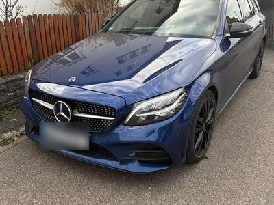Brugt Mercedes C300 AMG 2018 Blå Stationcar