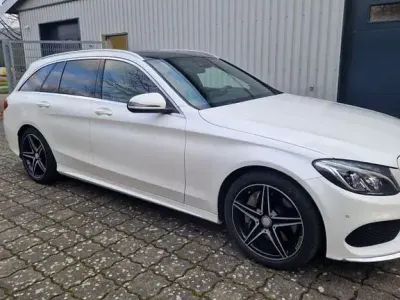 Brugt Mercedes C250 AMG line 204 HK (150 kW) 2015 Hvid Sedan