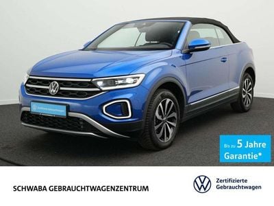 Gebraucht VW T-Roc Cabriolet Style 150 PS (110 kW) 2025 Ravennablau metallic/schwarz Cabrio