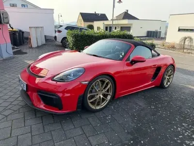 Occasion Porsche Boxster Spyder 420 PK (308 kW) 2020 Rood Cabriolet