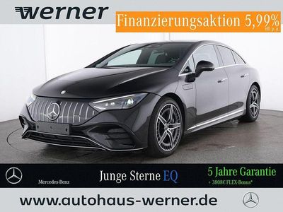 Lack obsidianschwarz Gebraucht 2024 Mercedes EQE AMG 43 Premium Limousine | 59.895 € (Fairer Preis)