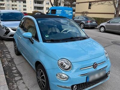 Usata Fiat 500C 69 CV (50 kW) 2016 Blu Cabrio