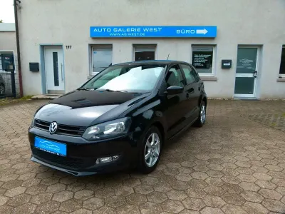 Gebraucht VW Polo Trendline 75 PS (55 kW) 2012 Schwarz Kleinwagen