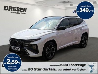 Atlas white / sol Gebraucht 2025 Hyundai Tucson N Line SUV | 43.690 € (Teuer)