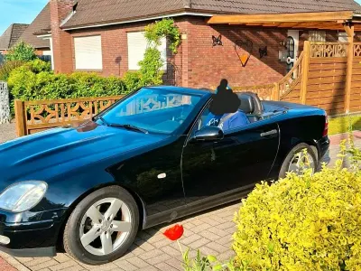 Gebraucht Mercedes SLK200 136 PS (100 kW) 2000 Schwarz Cabrio