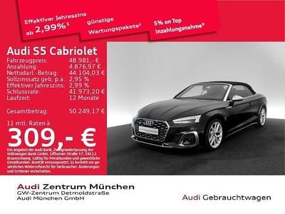 Gebraucht Audi S5 Cabriolet Ambiente 354 PS (260 kW) 2023 Mythosschwarz metallic Cabrio