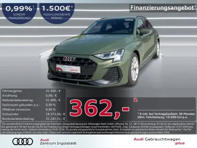 Gebraucht Audi A3 S-Line 150 PS (110 kW) 2024 Distriktgrün metallic Limousine
