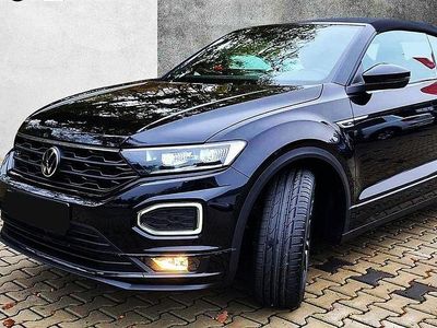 Gebraucht VW T-Roc Cabriolet R-line 150 PS (110 kW) 2022 Schwarz Cabrio