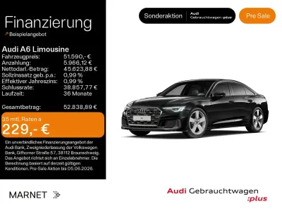 Używany Audi A6 S-Line 286 KM (210 kW) 2025 Czarny Sedan/Limuzyna