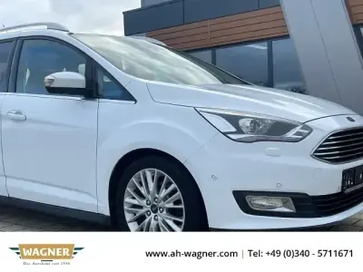 Gebraucht Ford Grand C-Max Titanium 170 PS (125 kW) 2016 Weiß Van / Kleinbus
