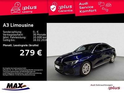 Blau Gebraucht 2025 Audi A3 S-Line Limousine | 30.739 € (Superpreis)