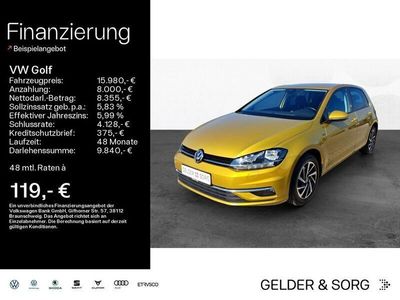 Gebraucht VW Golf VII Comfortline 116 PS (85 kW) 2018 Gelb Limousine